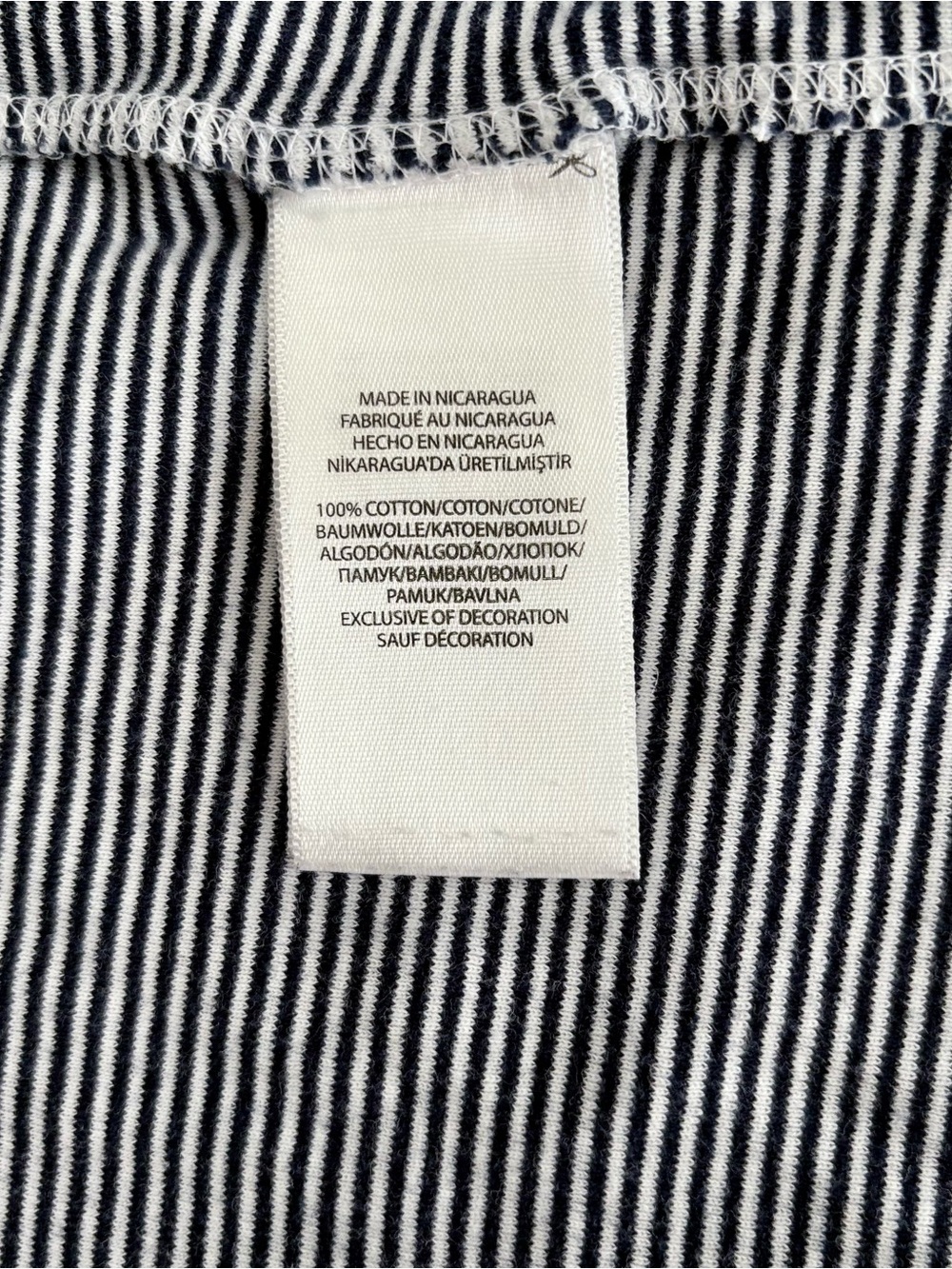 Polo Ralph Lauren Striped Baby Tee | Y2K Aesthetic Fitted Short Sleeve - Size M - Picture 8 of 10